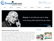 Tablet Screenshot of crescentpublicschoolmncy.com